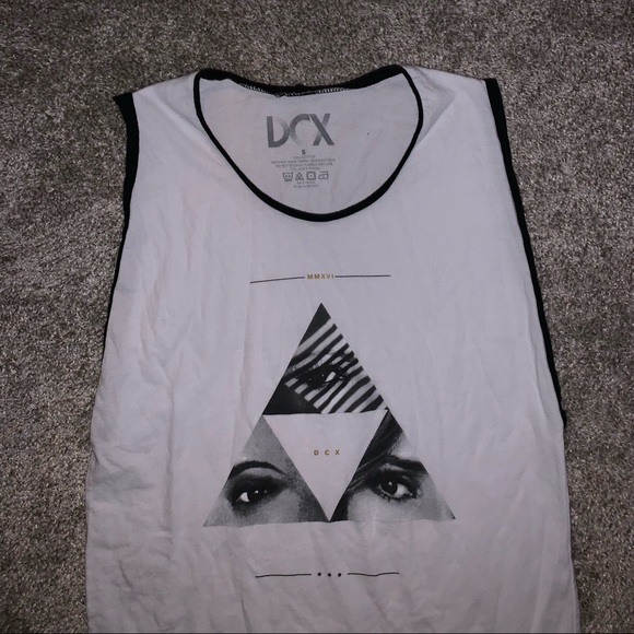 DCX White & Black Triangle Tank top size S - Picture 5 of 8